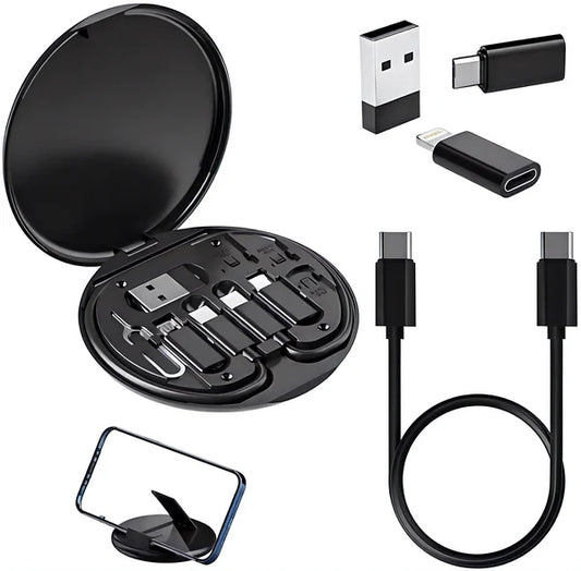 4-in-1 Cable Organizer & Phone Stand